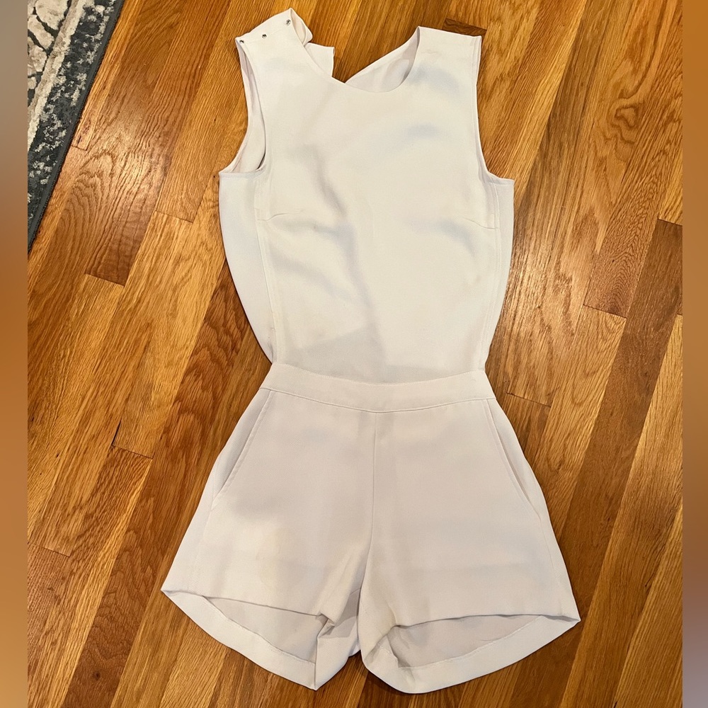 Club Monaco White Sleeveless Romper